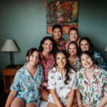 Bridal party portrait at sugarloaf hotel bridal suite