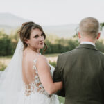 bride and groom portrait sugarloaf mountain
